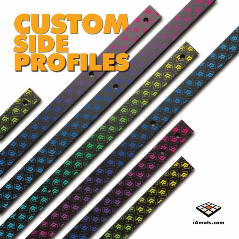 Aluminum Side profiles for LTEK hard Dance Pads with custom printed gradient graphic - 1