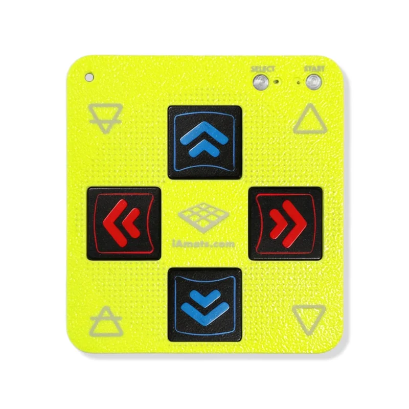 LTEK Mini Finger Mat with Lime Cover and 4 arrow buttons - Top view