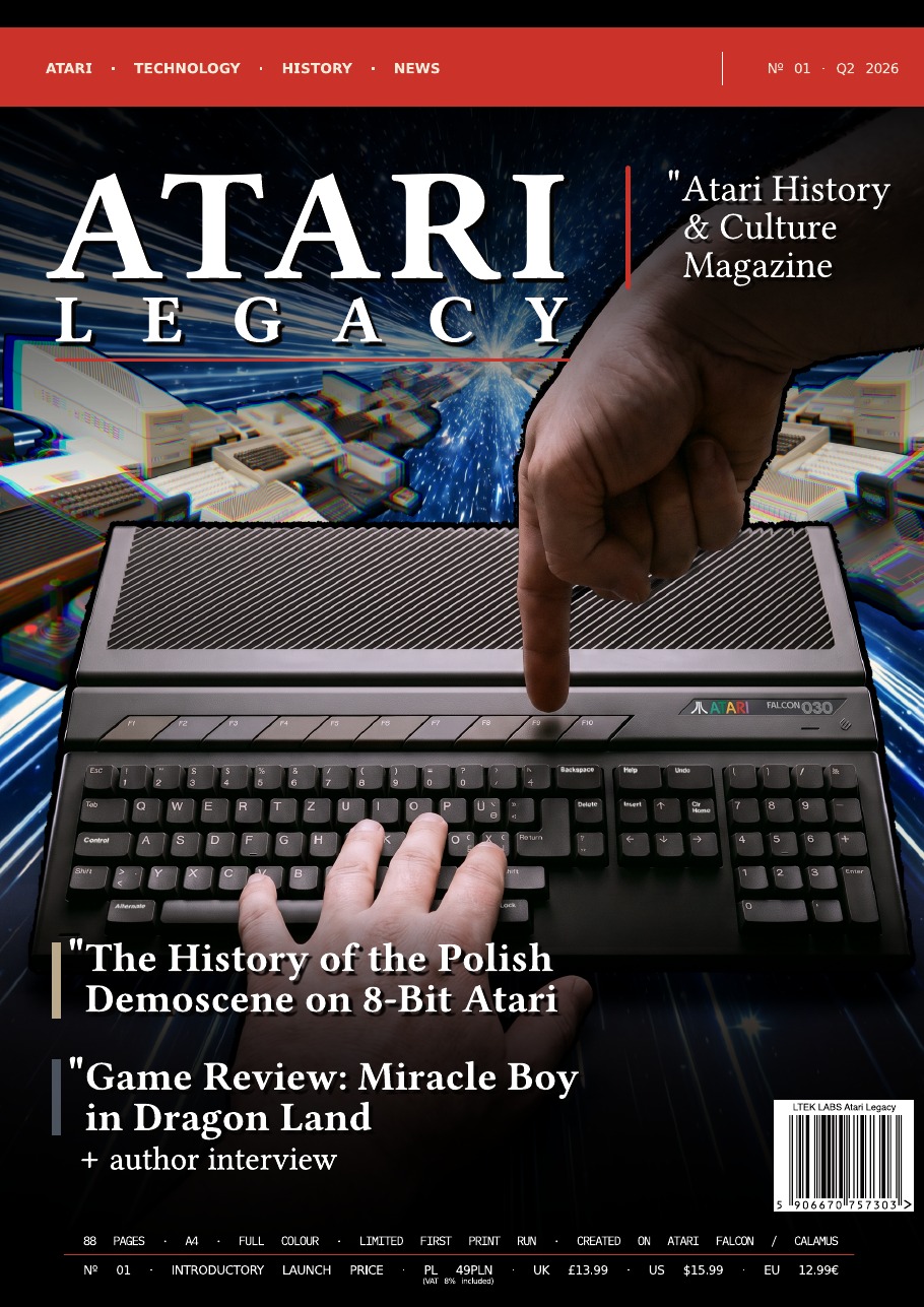 AtariLegacyQ2 - Interactive Mats L-TEK Frontpage of AtariLegacy magazine
