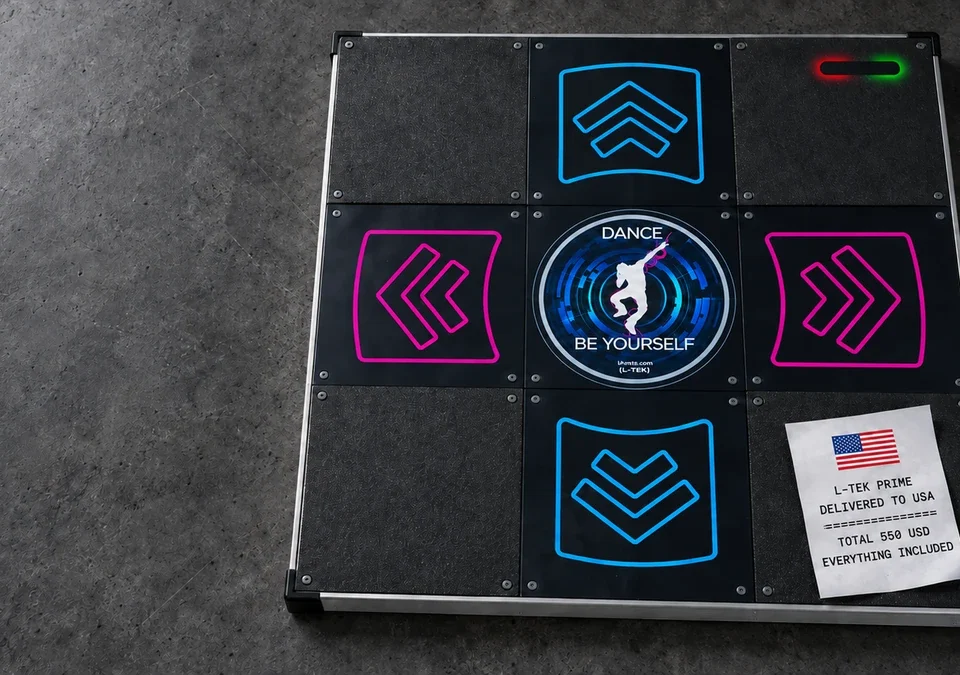landed-featured-1200x675 - Interactive Mats L-TEK L-TEK Prime dance pad with a receipt showing the total landed cost of 550 USD delivered to the United States