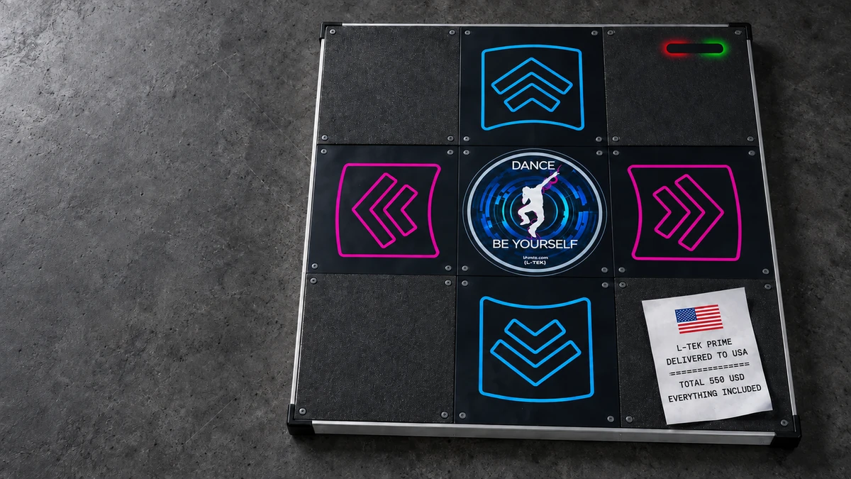 landed-featured-1200x675 - Interactive Mats L-TEK L-TEK Prime dance pad with a receipt showing the total landed cost of 550 USD delivered to the United States