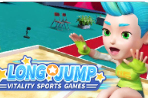Long Jump – athletics game played on the L-TEK gaming mat