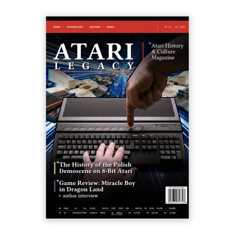 sq-atari-legacy-issue-01-cover - Interactive Mats L-TEK Front cover of Atari Legacy magazine Issue 01, Q2 2026, the premiere issue