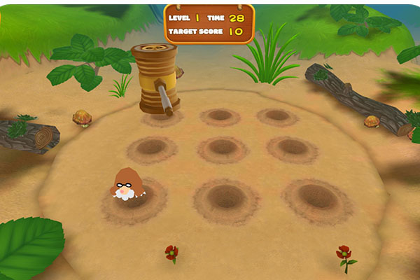 Whack-a-Mole – arcade game played with your feet on the L-TEK mat